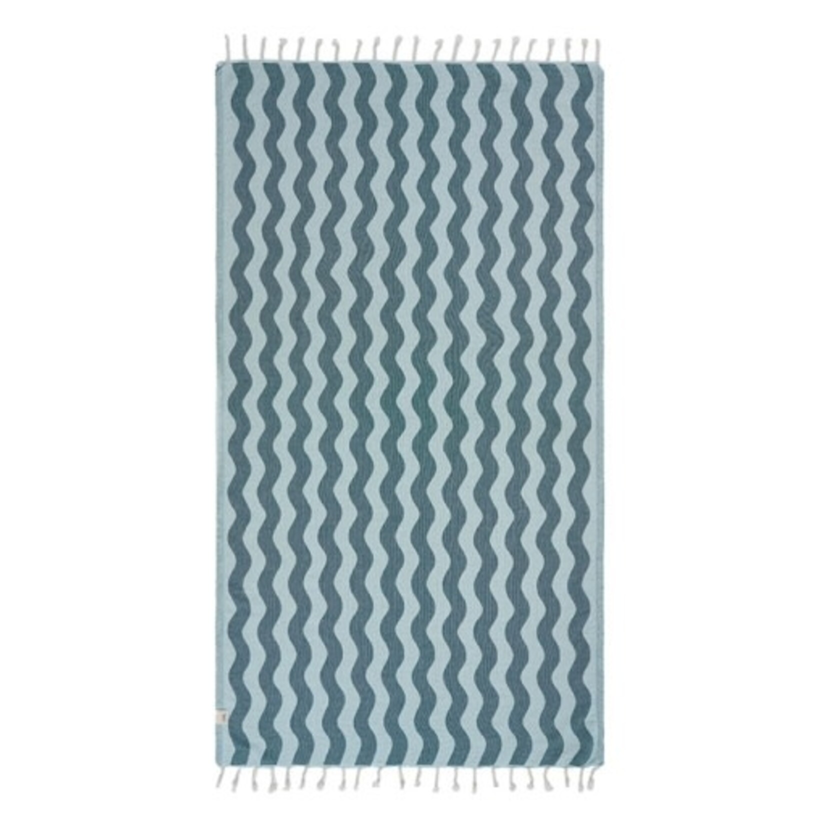 Sand Cloud Rumble Waves Teal Towel Regular