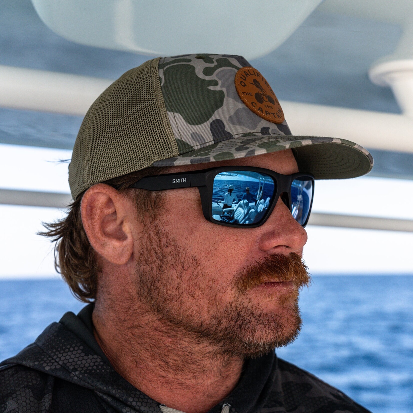 SMITH Backcast, Matte Black, ChromaPop Glass Polarized Blue Mirror