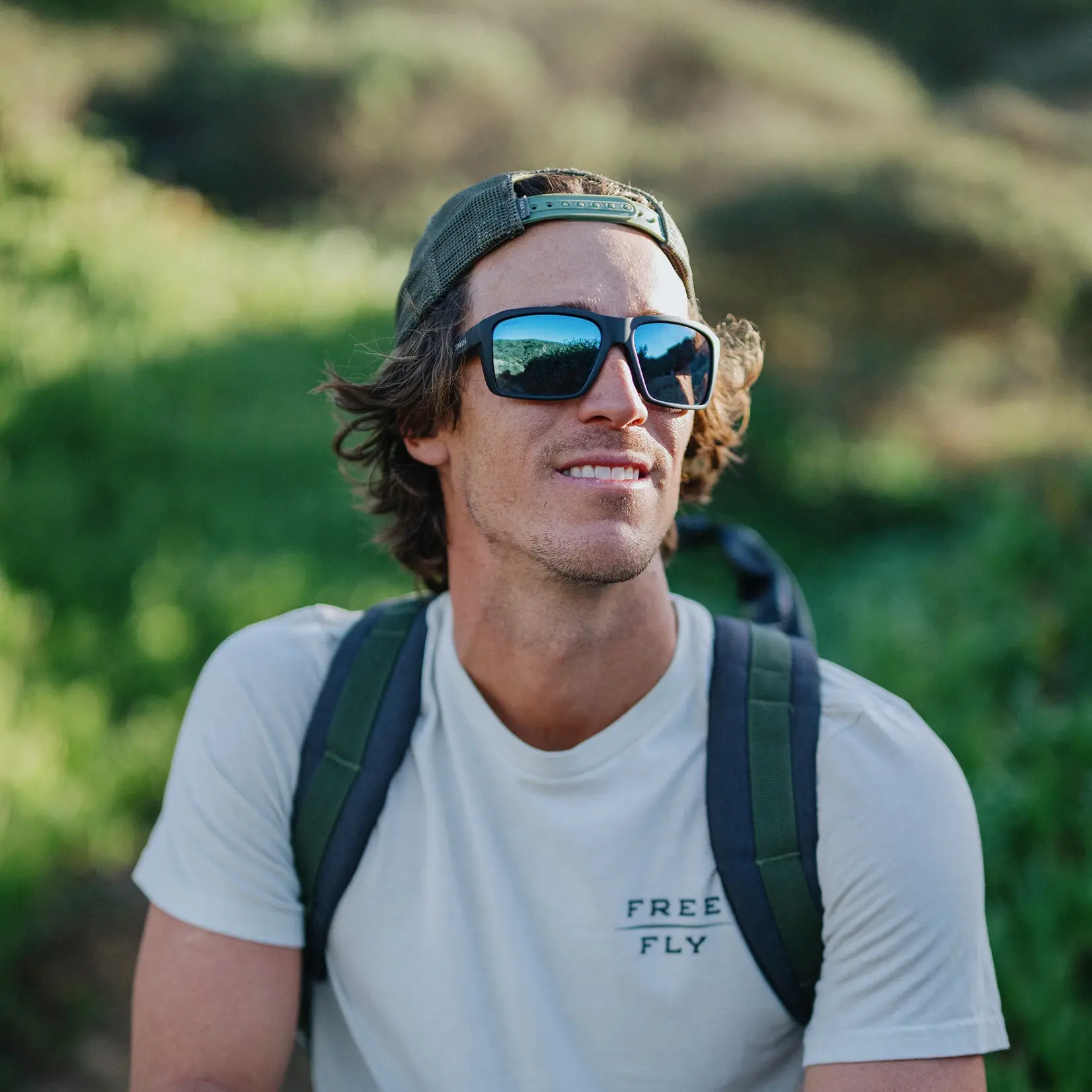 SMITH Backcast, Matte Black, ChromaPop Glass Polarized Blue Mirror