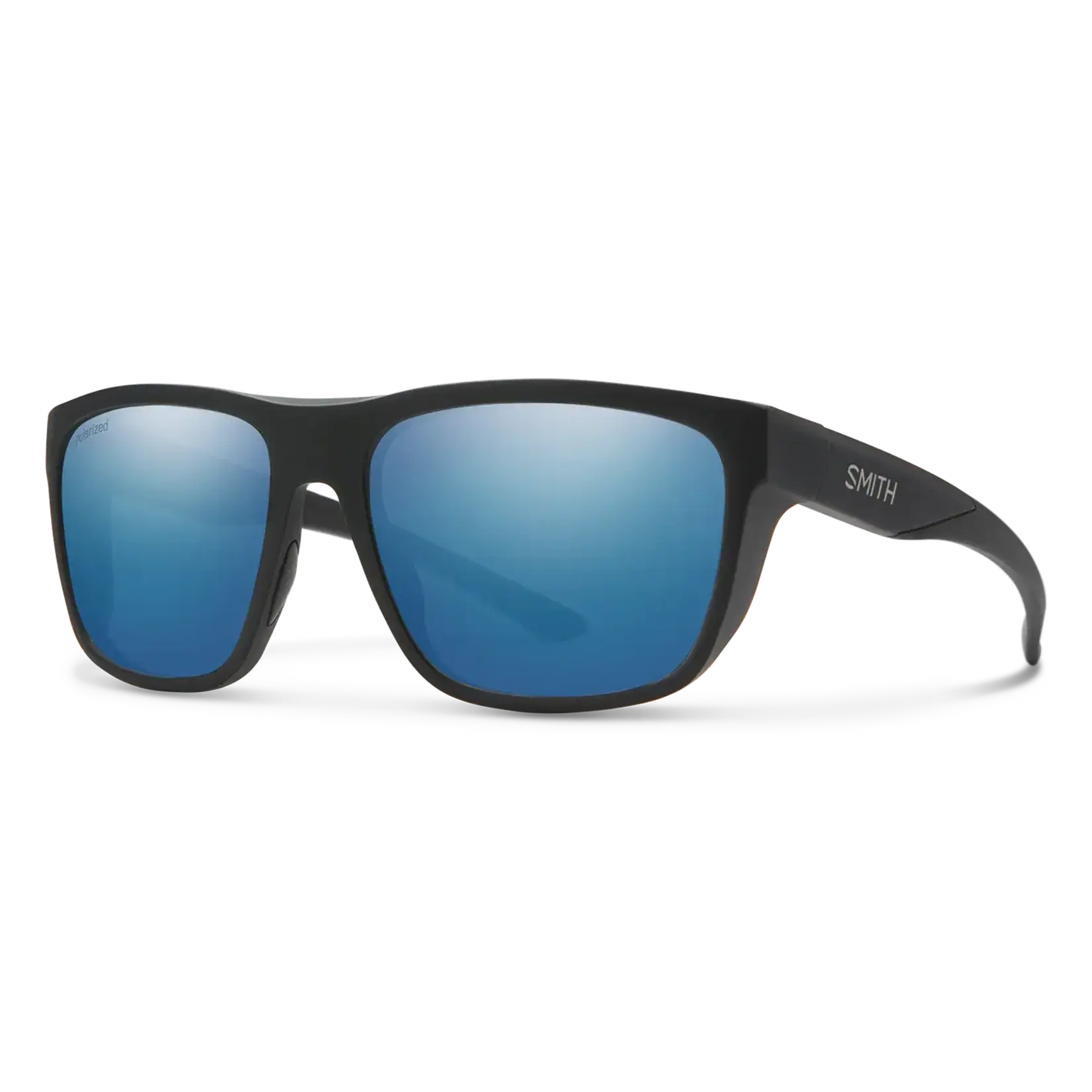 SMITH Barra, Matte Black, ChromaPop Polarized Blue Mirror
