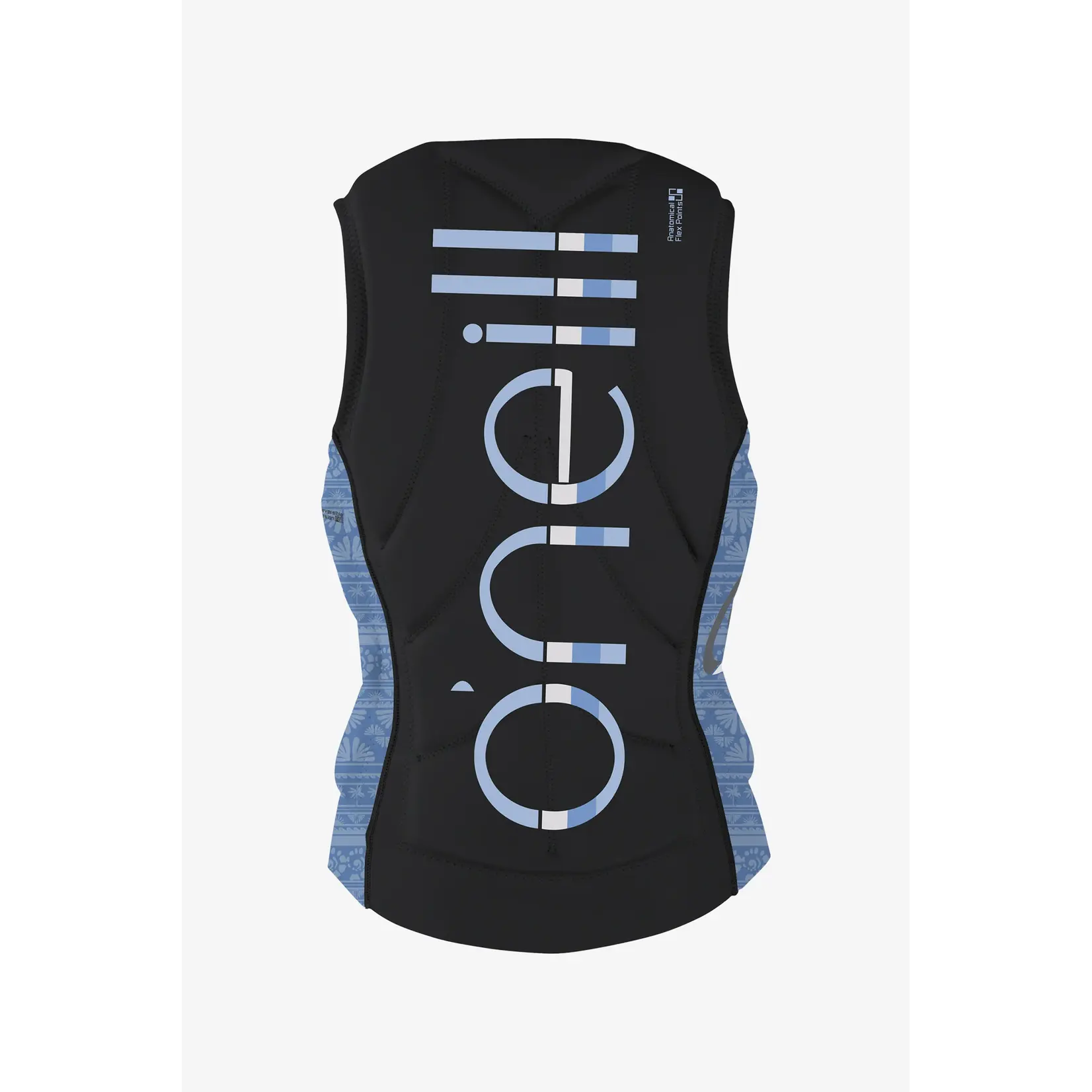 O'Neill Women's Slasher Comp Vest Temp Steel / Surf Abst