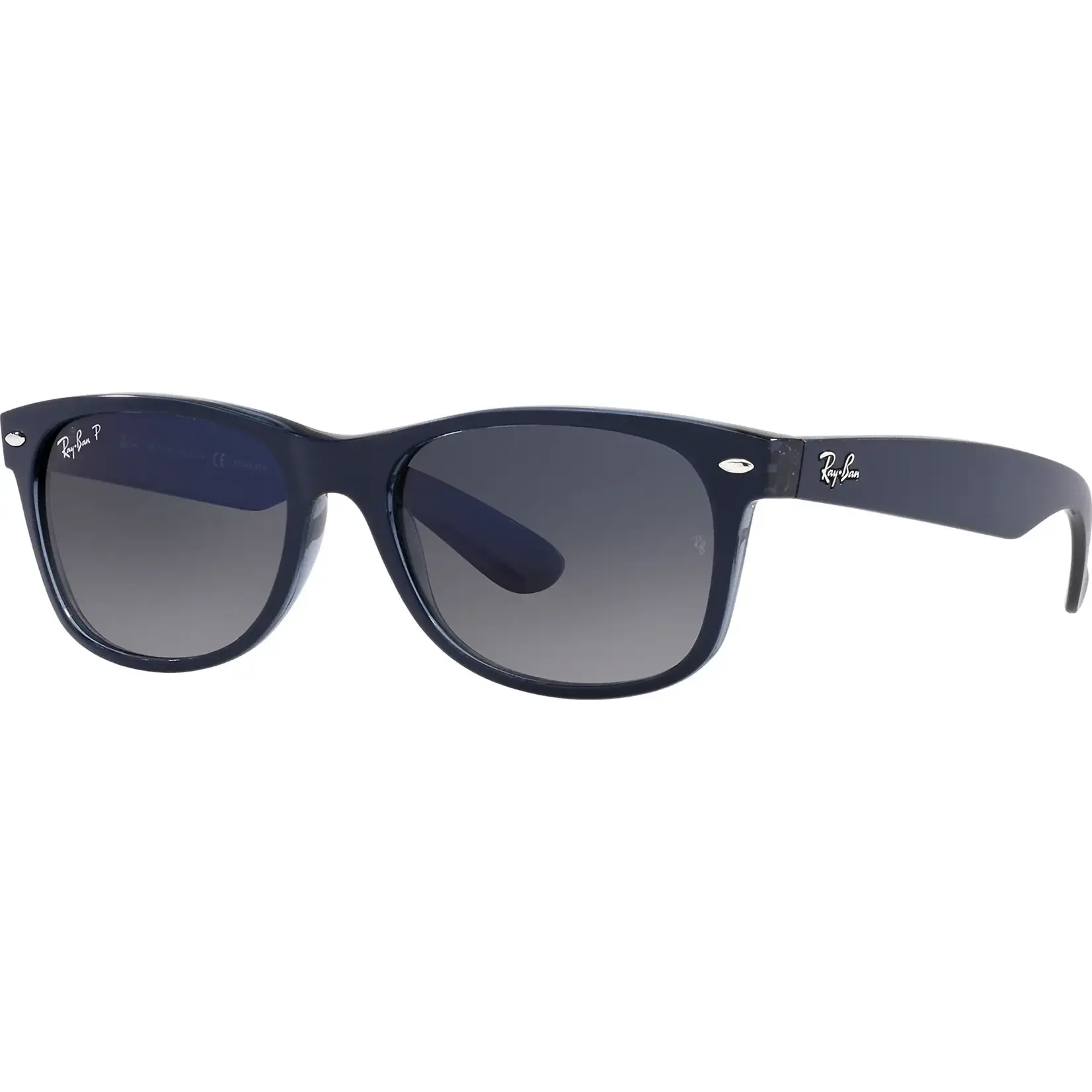 Ray-Ban New Wayfarer Matte Blue on Transparent Blue Polar
