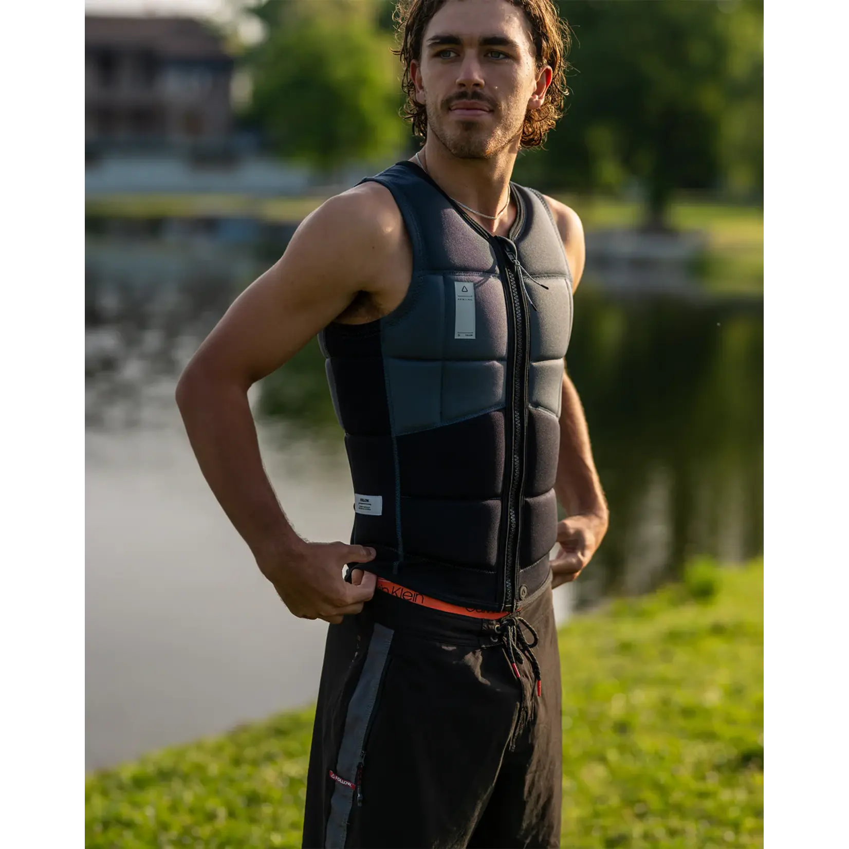 Follow Principal Vest Charcoal