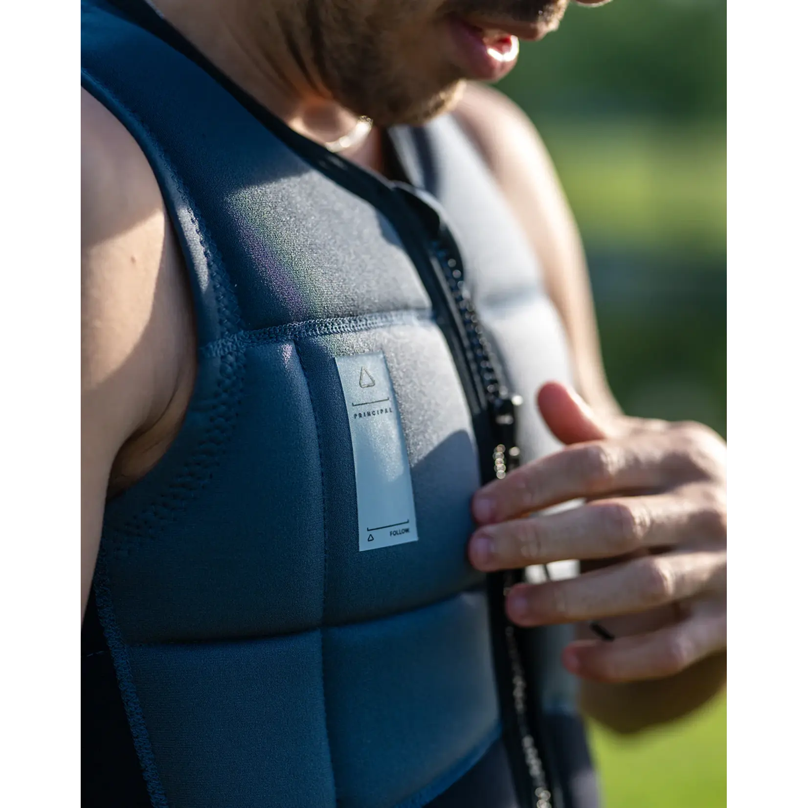 Follow Principal Vest Charcoal