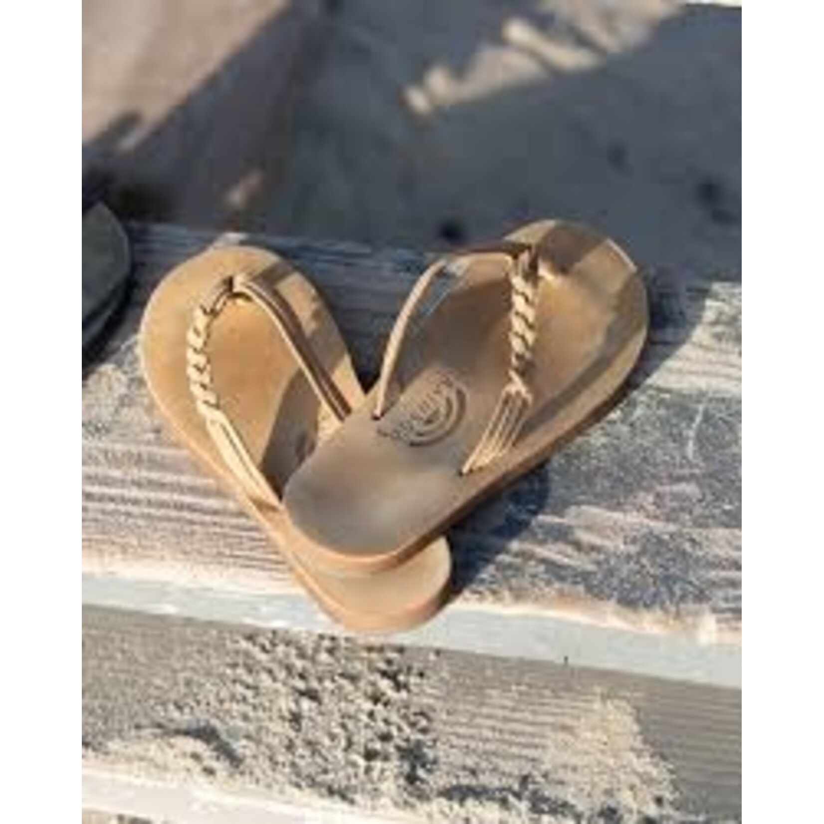 Rainbow Sandals Women's Flirty Braidy Single Layer Leather with Braid