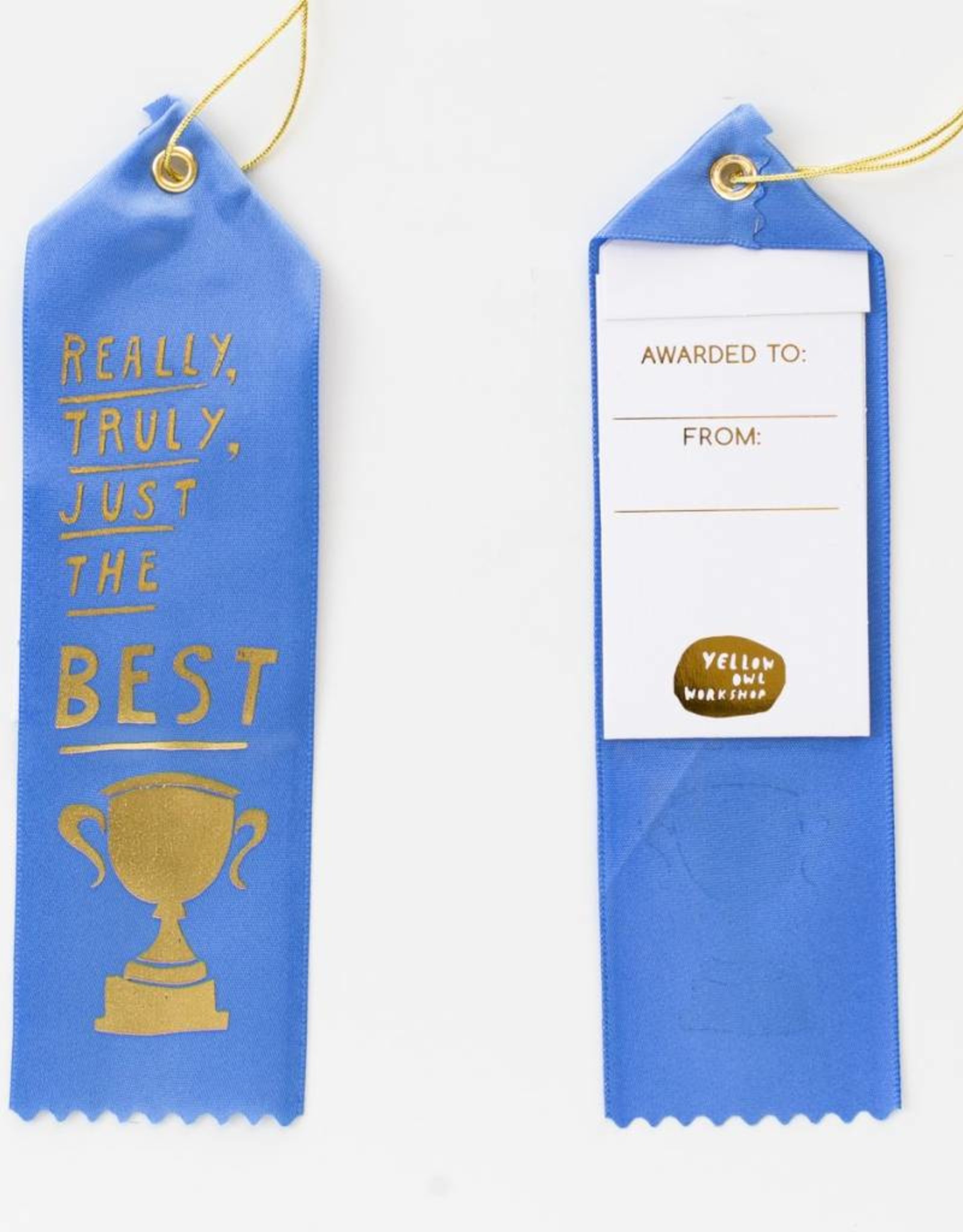 Yellow Owl Workshop Yellow Owl Workshop Award Ribbon Note