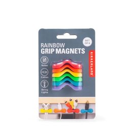 Kikkerland Kikkerland, Rainbow Grip Magnets Set of 6