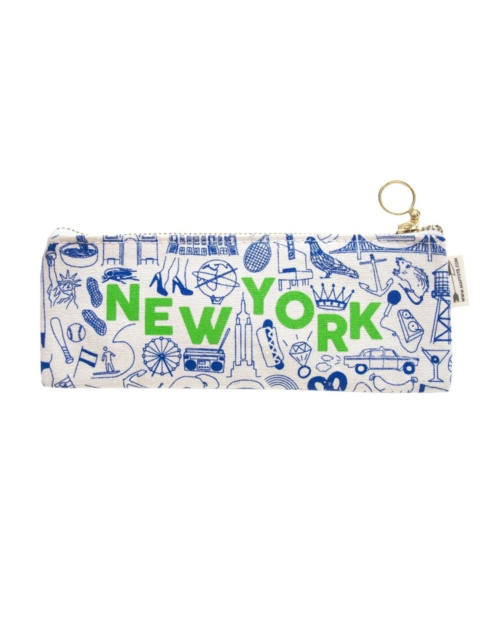 Maptote Maptote, New York City Pencil Pouch Natural