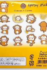 Nekoni Nekoni, Epoxy Shiny Stickers