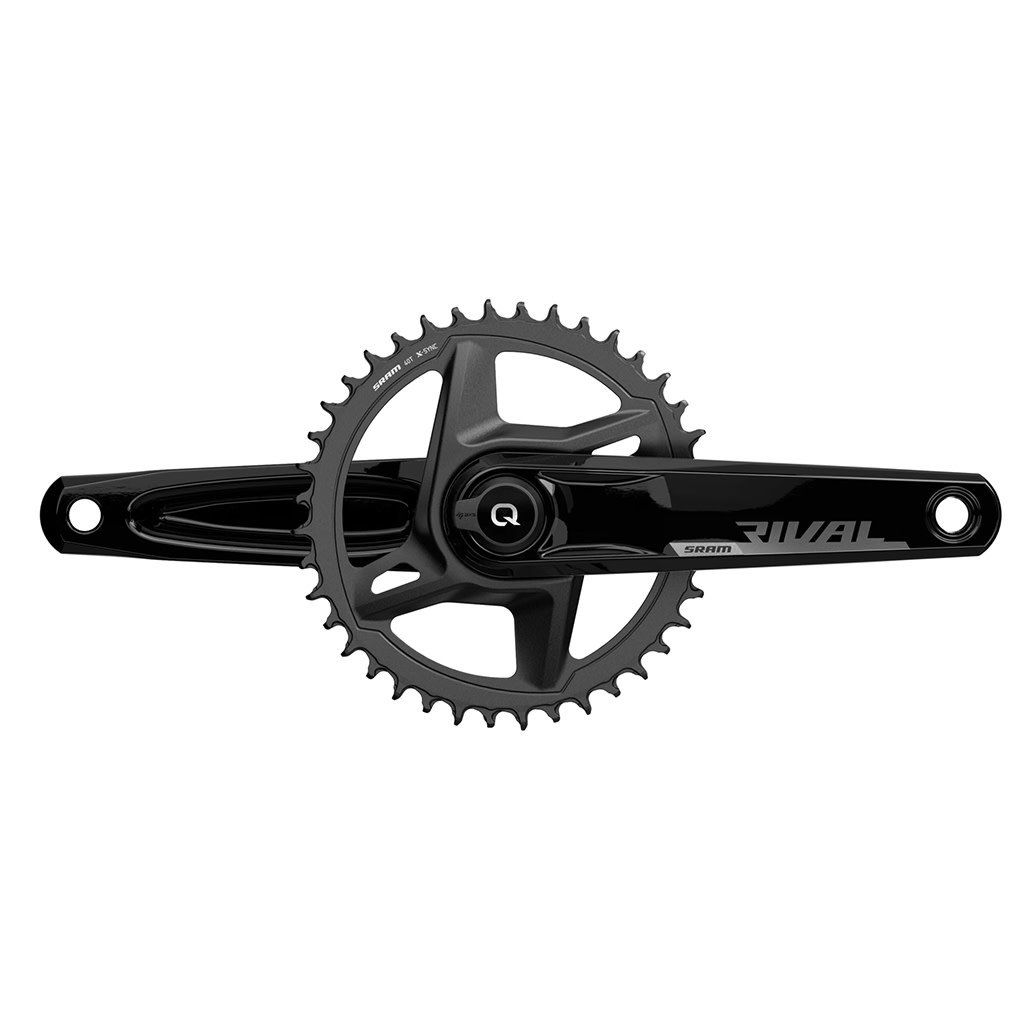 SRAM SRAM Rival 1 AXS Wide Power Meter Crankset - 170mm, 12-Speed, 40t, 8-Bolt Direct Mount, DUB Spindle Interface, Black, D1