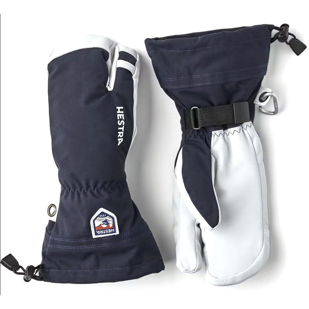 HESTRA Heli Ski 3-Finger size:6 新品未使用 Army Leather Heli Ski 3-finger - Black | Hestra Gloves