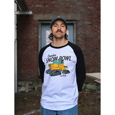Brio Productions Camden Snow Bowl 3/4 Sleeve Baseball Jersey - Tucker Sno-Cat