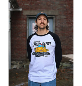 Brio Productions Camden Snow Bowl 3/4 Sleeve Baseball Jersey - Tucker Sno-Cat