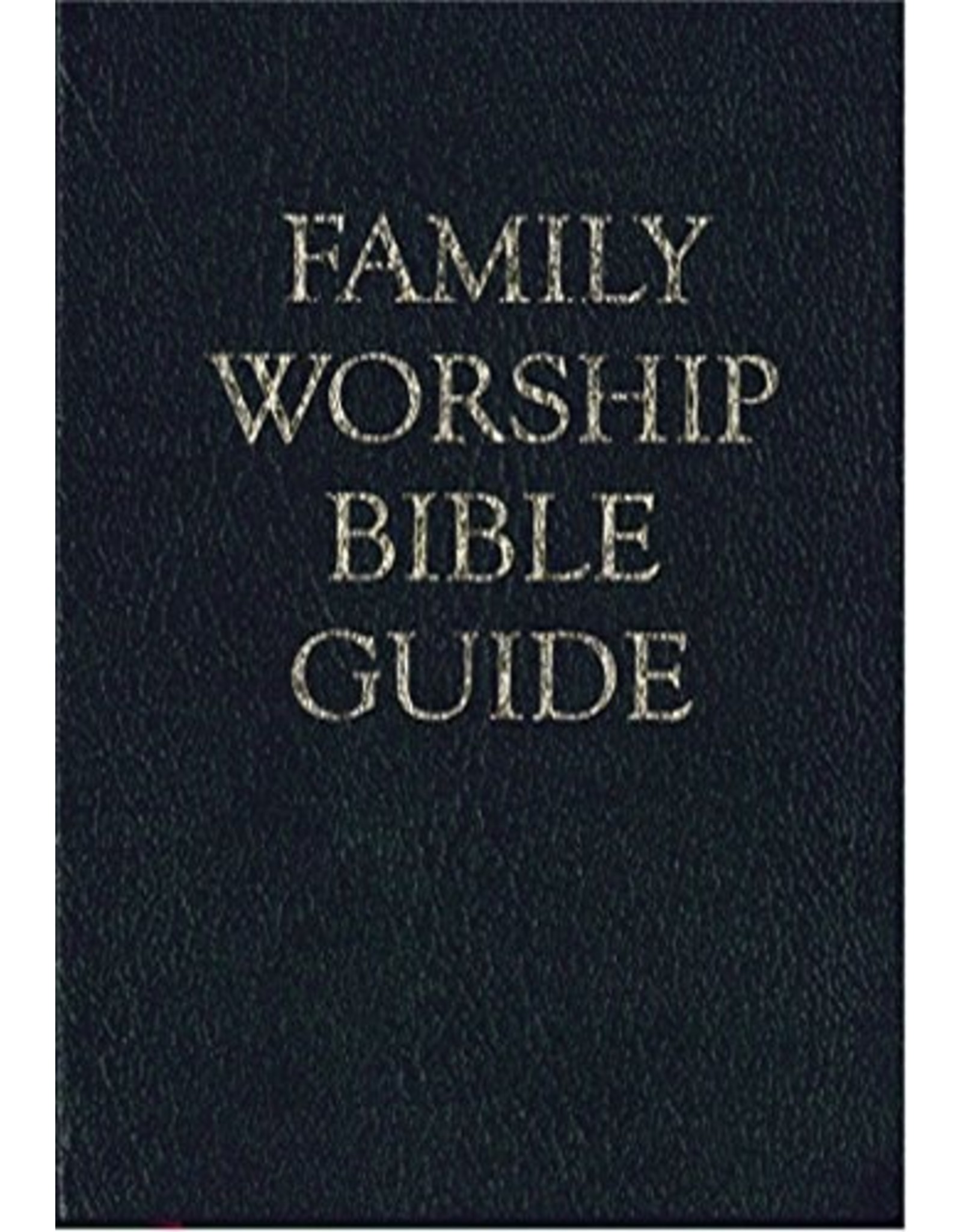 Reformation Heritage Books (RHB) Family Worship Bible Guide - Black Leather