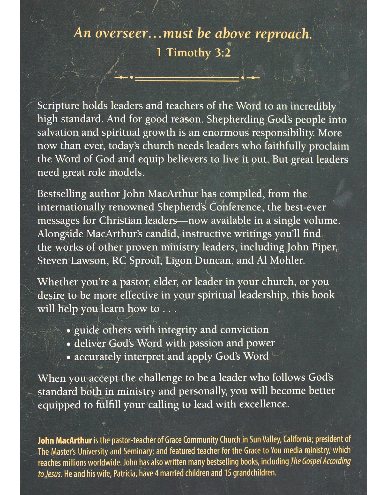 Harvest House Publishers The John MacArthur Handbook of Effective Biblical Leadership
