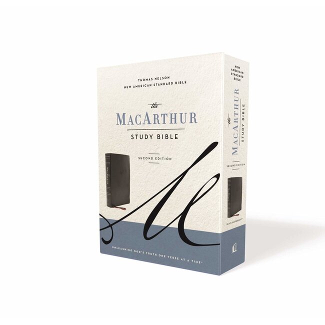 NASB MSB MacArthur Study Bible (2nd Edition, Leathersoft, Black)