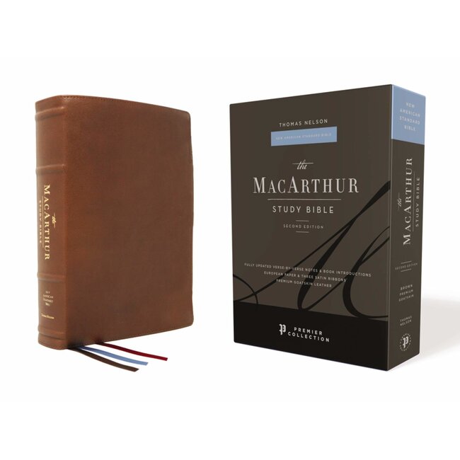 NASB MSB MacArthur Study Bible (2nd Edition, Premium Goatskin, Brown, Premier Collection)