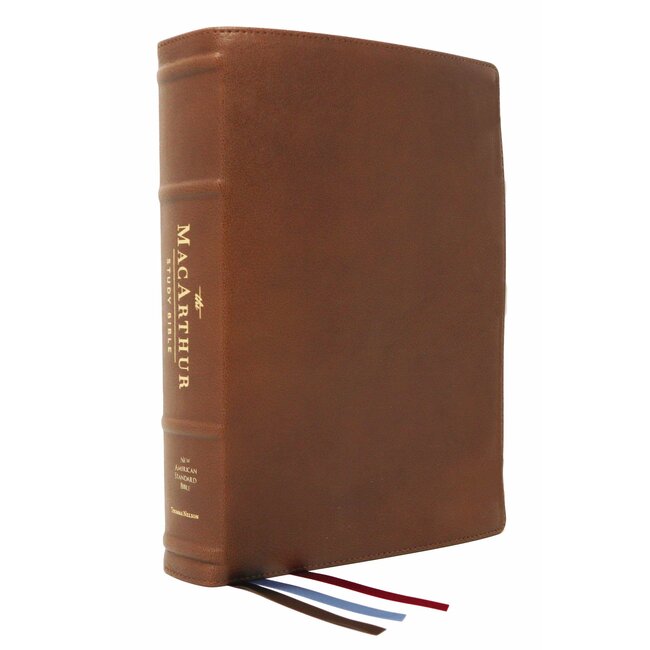 NASB MSB MacArthur Study Bible (2nd Edition, Premium Goatskin, Brown, Premier Collection)