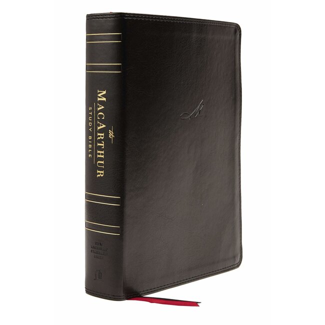 NASB MSB MacArthur Study Bible (2nd Edition, Leathersoft, Black, Thumb Indexed)