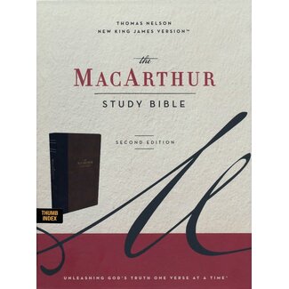 Harper Collins / Thomas Nelson / Zondervan NKJV MacArthur Study Bible, 2nd Ed., Brown, Indexed