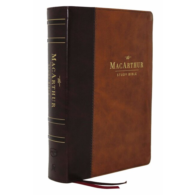 NKJV MacArthur Study Bible, 2nd Edition, Leathersoft, Brown, Comfort Print
