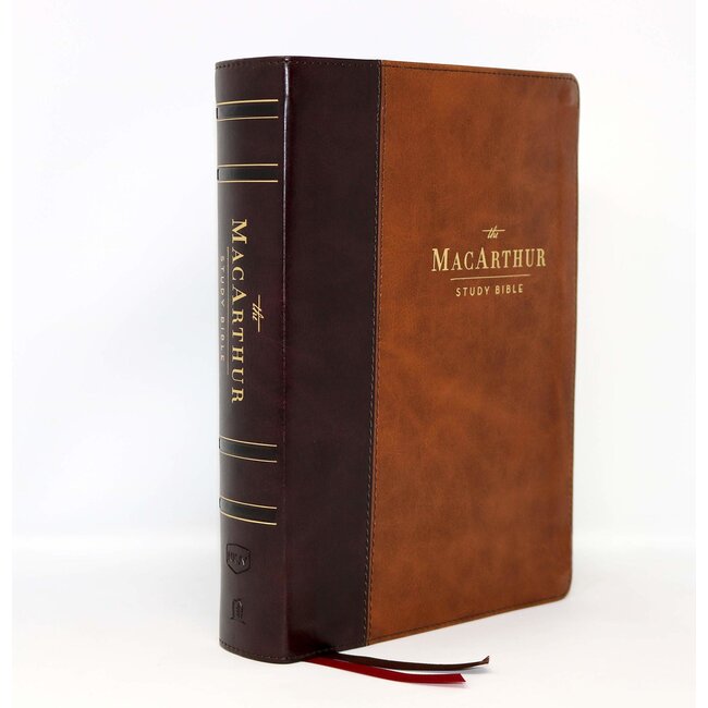 NKJV MacArthur Study Bible, 2nd Edition, Leathersoft, Brown, Comfort Print