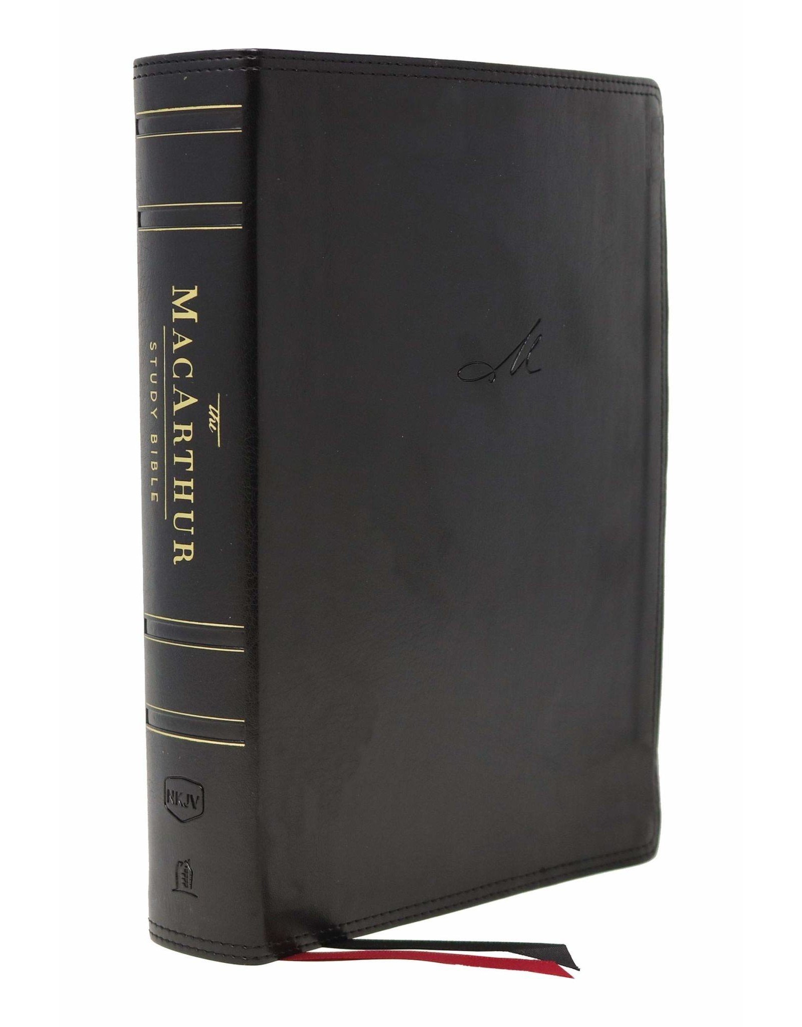 Harper Collins / Thomas Nelson / Zondervan NKJV MacArthur Study Bible, 2nd Edition, Leathersoft, Black, Comfort Print