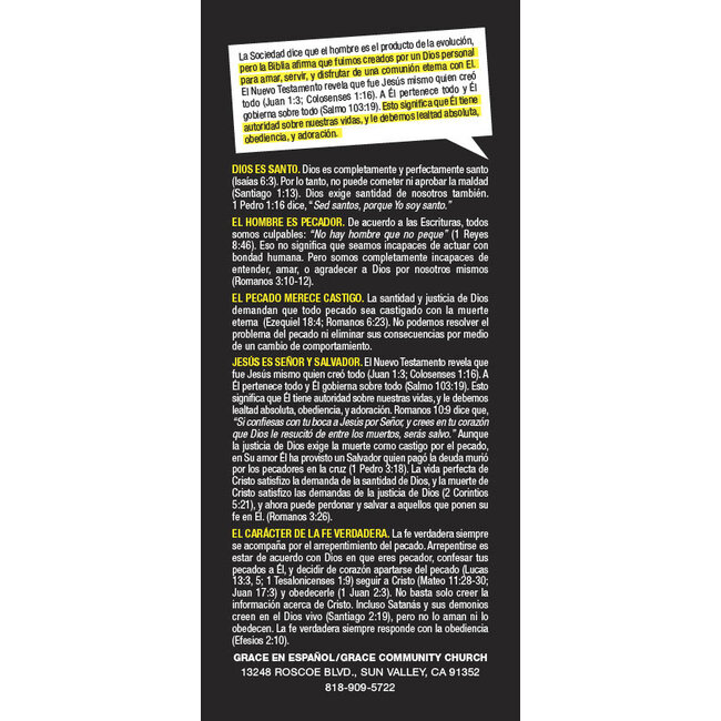 SPAN - Dios Es Santo (God Is Holy) Tract- 100ct