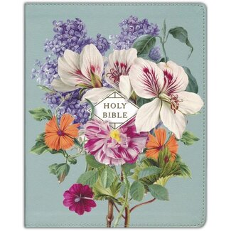 Harper Collins / Thomas Nelson / Zondervan NASB Artisan Collection Bible, Leathersoft, Sage Floral, 1995 Text, Comfort Print, Red Letter