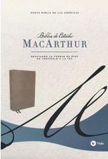 Vida NBLA Biblia de Estudio MacArthur, Tapa Dura/Tela, Gris (NBLA MacArthur Study Bible, Hardcover, Gray)