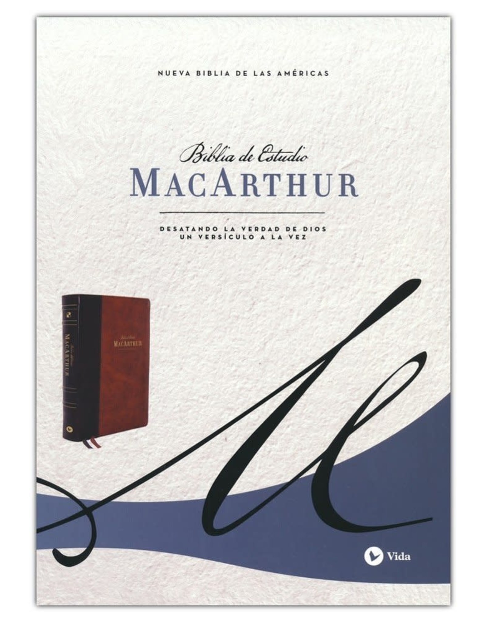 Vida NBLA Biblia de Estudio MacArthur, Leathersoft, Café (NASB MSB 2nd Edition Leathersoft Brown -Span)