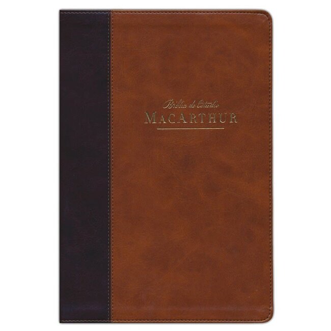 NBLA Biblia de Estudio MacArthur, Leathersoft, Café (NASB MSB 2nd Edition Leathersoft Brown -Span)