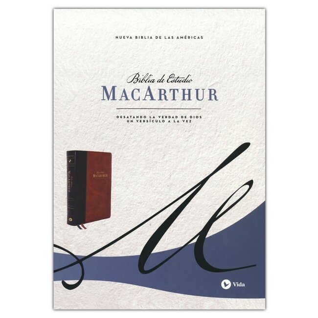 SPAN - NBLA Biblia de Estudio MacArthur, Leathersoft Cafe con indice (MSB 2nd Edition Leathersoft Brown, Thumb Indexed)