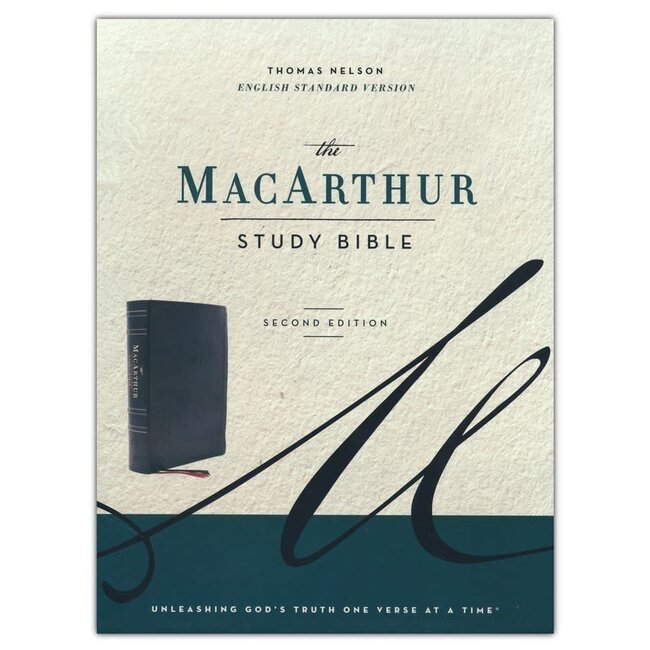 ESV MSB MacArthur Study Bible, Black Leathersoft (2nd edition)