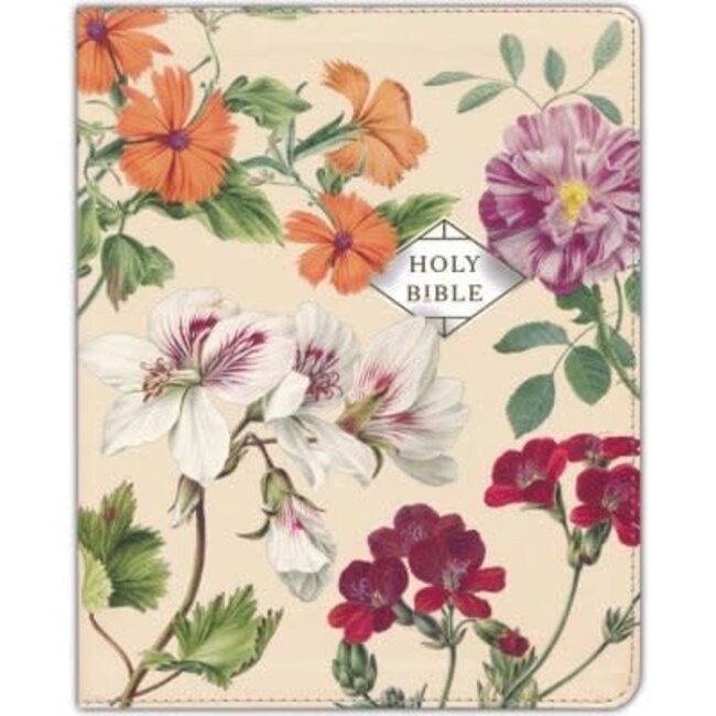 NASB, Artisan Collection Bible, Leathersoft, Almond Floral, Red Letter, 1995, Comfort Print