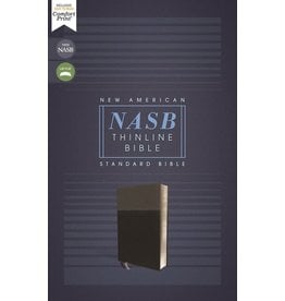 Harper Collins / Thomas Nelson / Zondervan NASB, Thinline Bible, Leathersoft, Black, Red Letter Edition, 1995 Text, Comfort Print