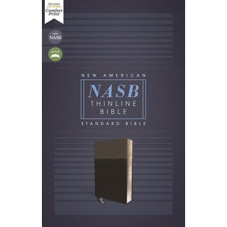 Harper Collins / Thomas Nelson / Zondervan NASB, Thinline Bible, Leathersoft, Black, Red Letter Edition, 1995 Text, Comfort Print