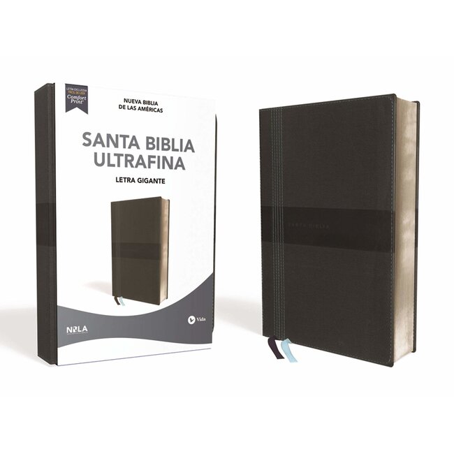 OP NBLA Santa Biblia Ultrafina, Letra Gigante, Leathersoft, Negro, Edición Letra Roja (Spanish Edition)