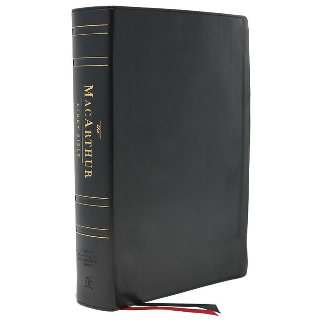 NASB MSB MacArthur Study Bible (2nd Edition, Genuine Leather, Black, Thumb Indexed)