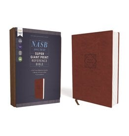 Harper Collins / Thomas Nelson / Zondervan NASB Super Giant Print Reference Bible, Leathersoft Brown