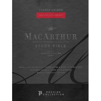 Harper Collins / Thomas Nelson / Zondervan NKJV MacArthur Study Bible, 2nd Edition (Premium Goatskin, Brown, Premier Collection)