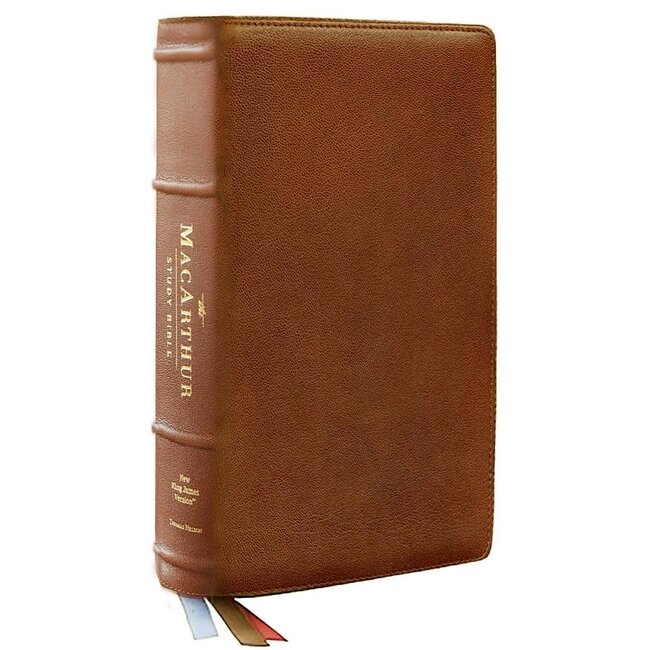 NKJV MSB MacArthur Study Bible (2nd Edition, Premium Goatskin, Brown, Premier Collection)