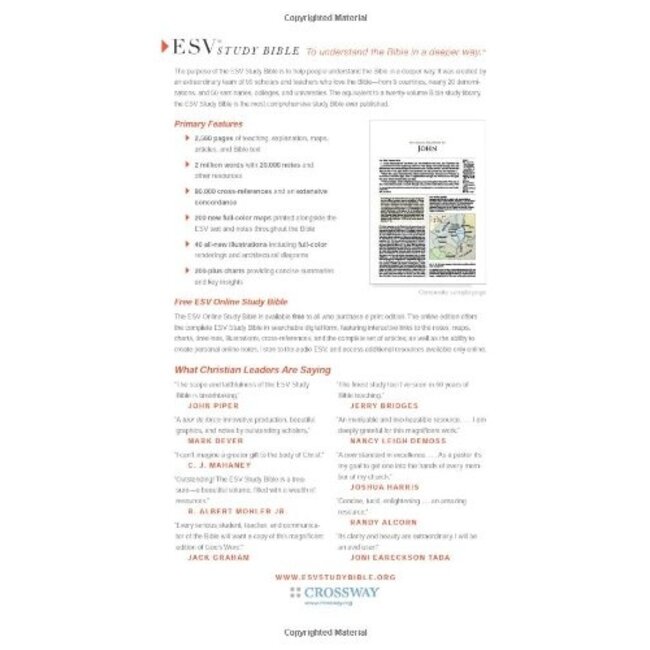 ESV Study Bible, Personal Size (Black, Genuine Leather)