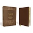 NASB, Classic Reference Bible, Genuine Leather, Buffalo, Brown, Red Letter, 1995 Text, Art Gilded Edges, Comfort Print