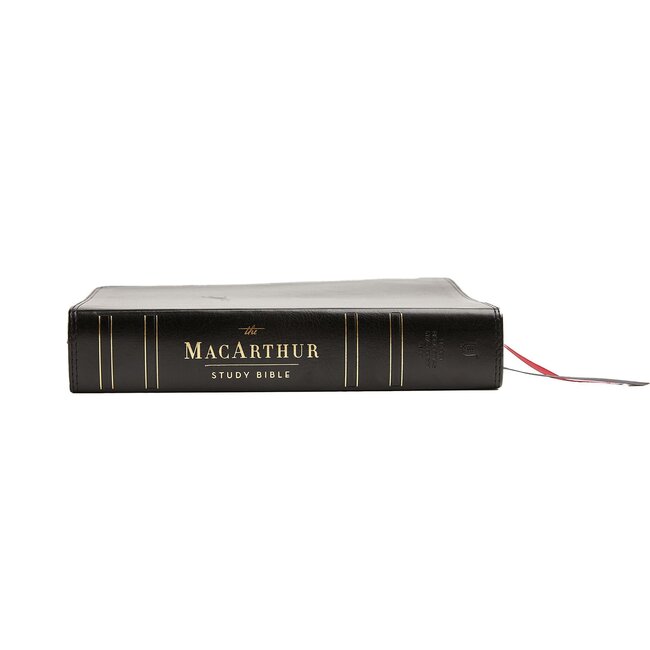 NKJV MSB MacArthur Study Bible (2nd Edition, Genuine Leather, Black)