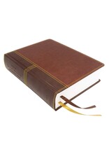 Harper Collins / Thomas Nelson / Zondervan NASB, Journal The Word, Reference Bible, Leathersoft Over Board, Brown, Red Letter, 1995 Text, Comfort Print