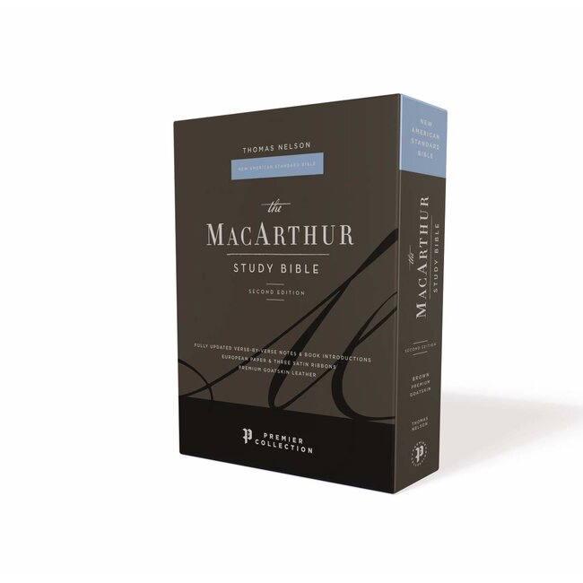 NASB MSB MacArthur Study Bible (2nd Edition, Premium Goatskin, Brown, Premier Collection)