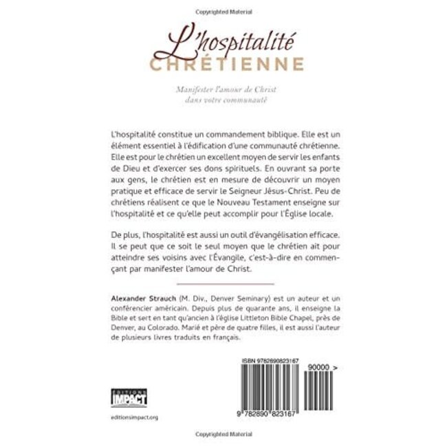 L'hospitalité chrétienne