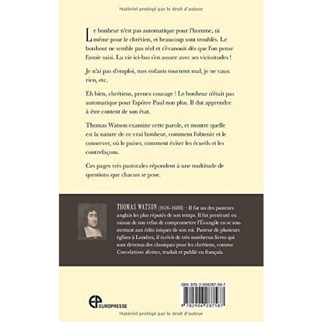 Le contentement est un don de Dieu