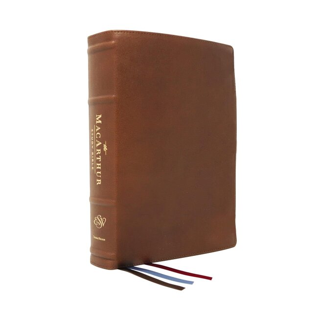 ESV MSB MacArthur Study Bible (2nd Edition, Premium Goatskin, Brown, Premier Collection)